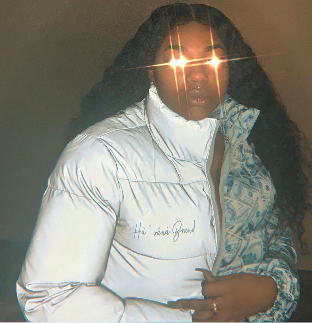 I am gia reflective hotsell puffer jacket